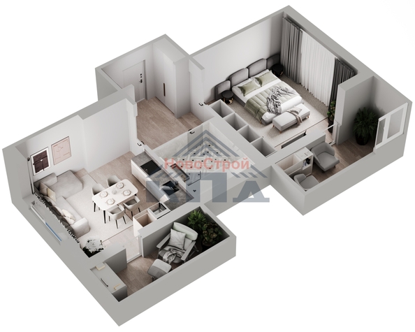 
  Продается 1-комн. квартира, 57 м², ЖК Регата
. Фото 1.