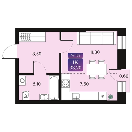 
  Продается студия, 33.2 м², ЖК Северное Сияние Премиум
. Фото 1.
