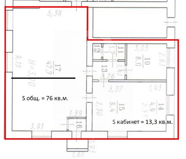 
  Сдается универсальное помещение, 121 м², Октябрьская ул, д. 124
. Фото 17.
