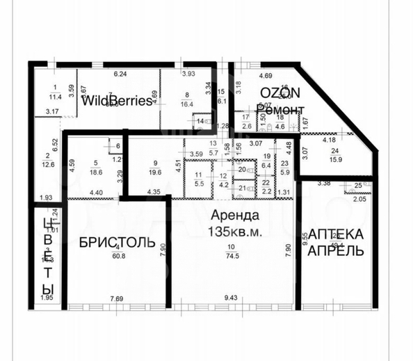 
  Сдается офис, 72.9 м², Дианова ул, д. 1Б
. Фото 9.