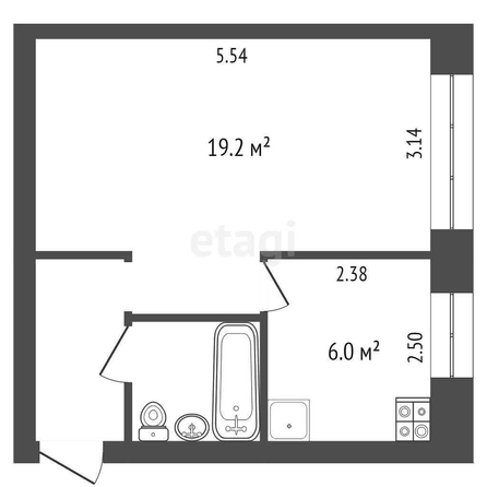 
  Продается 1-комн. квартира, 30 м², Петра Ильичева ул, д. 1/1
. Фото 5.