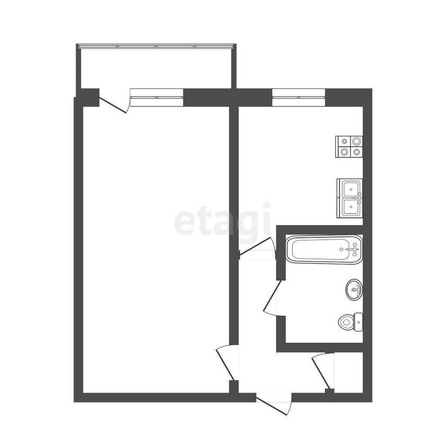 
  Продается 1-комн. квартира, 29 м², Академика Павлова ул, д. 31
. Фото 5.