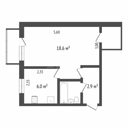 
  Продается 1-комн. квартира, 32.7 м², Крутогорская ул, д. 11
. Фото 5.