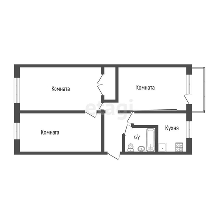 
  Продается 3-комн. квартира, 63 м², Юбилейная ул, д. 6
. Фото 5.