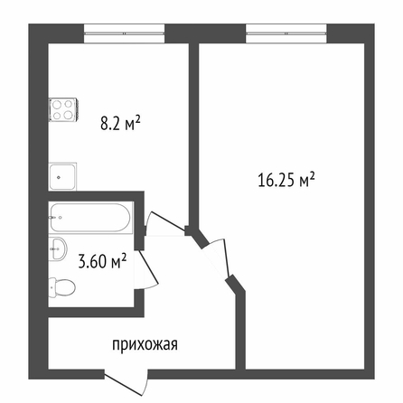 
  Продается 2-комн. квартира, 44 м², Лобкова ул, д. 3
. Фото 5.