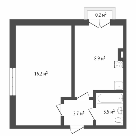 
  Продается 1-комн. квартира, 44.4 м², Дмитриева ул, д. 17/1
. Фото 5.