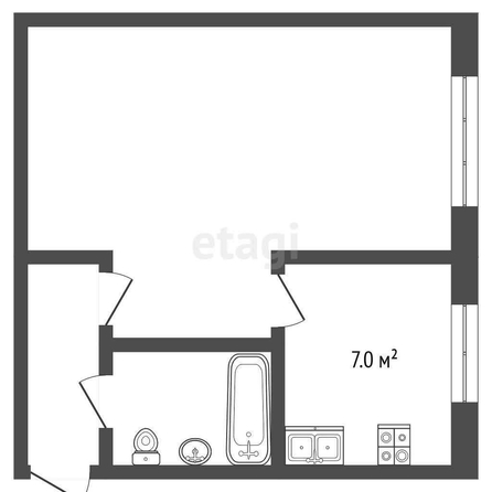 
  Продается 1-комн. квартира, 32 м², Дианова ул, д. 7Б
. Фото 5.