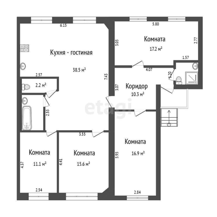 
  Продается дом, 126.9 м², село Харино
. Фото 5.