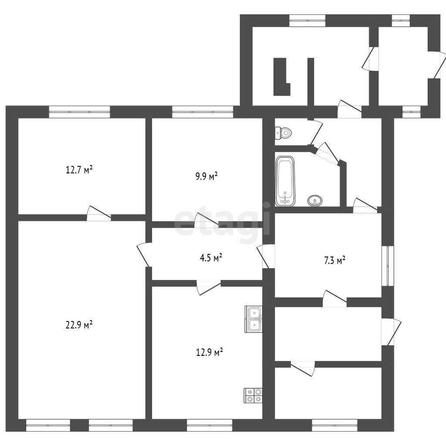 
  Продается дом, 87.4 м², поселок Новоомский
. Фото 5.