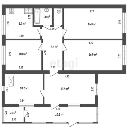 
  Продается дом, 90.1 м², поселок Магистральный
. Фото 5.