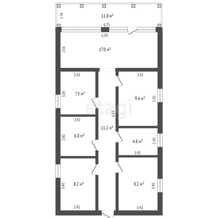 
  Продается дом, 90.7 м², микрорайон Омский
. Фото 5.