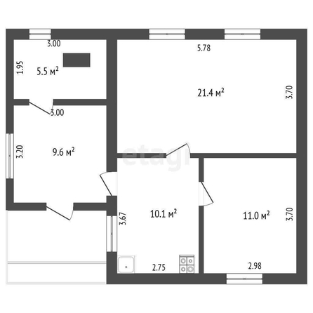 
  Продается дом, 41.9 м², Омск
. Фото 5.