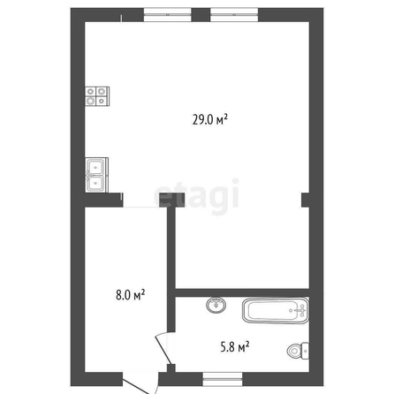 
  Продается дом, 43 м², село Дружино
. Фото 4.