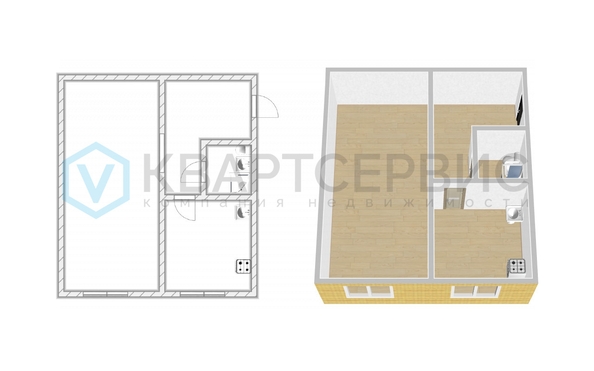 
  Продается 1-комн. квартира 37.2 м². Фото 5.