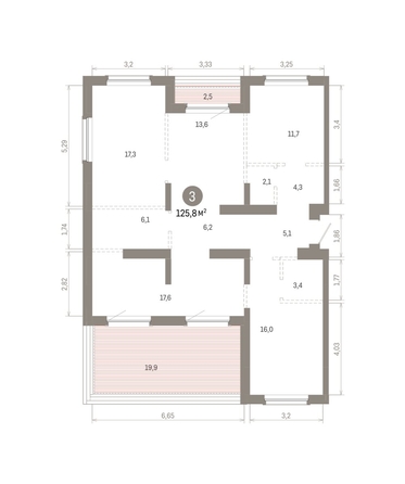 
  Продается 2-комн. квартира 125.76 м², в ЖК Кварталы Драверта, дом 6. Фото 1.