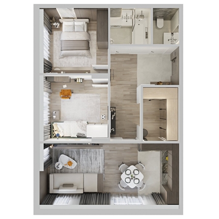 
  Продается 2-комн. квартира 66 м², в ЖК Северное Сияние Премиум. Фото 3.