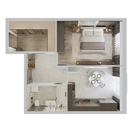 
  Продается 1-комн. квартира 46.7 м², в ЖК Северное Сияние Премиум. Фото 3.