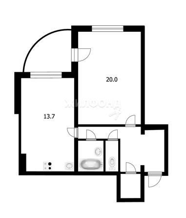 
   Продам 2-комнатную, 49 м², Ивана Черных ул, 48

. Фото 2.