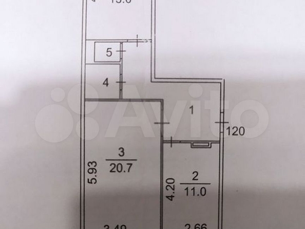 
  Продается 2-комн. квартира, 60.2 м², Ивана Черных ул, д. 34
. Фото 1.