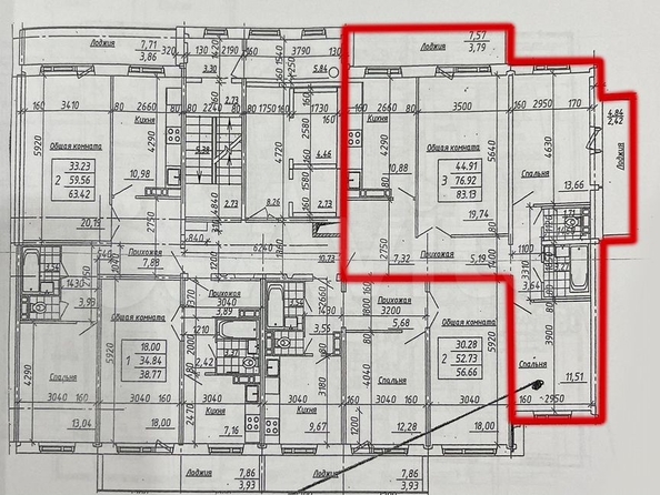 
   Продам 3-комнатную, 76.6 м², Сибирская ул, 56

. Фото 18.