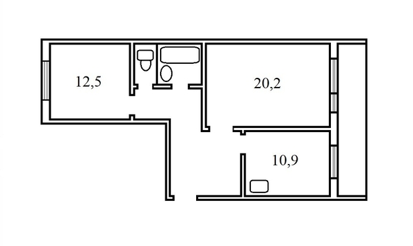 
   Продам 2-комнатную, 59.6 м², Андрея Крячкова ул, 19

. Фото 22.