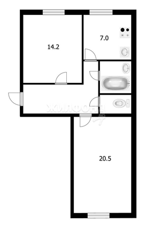 
   Продам 2-комнатную, 56 м², Учебная ул, 42

. Фото 10.