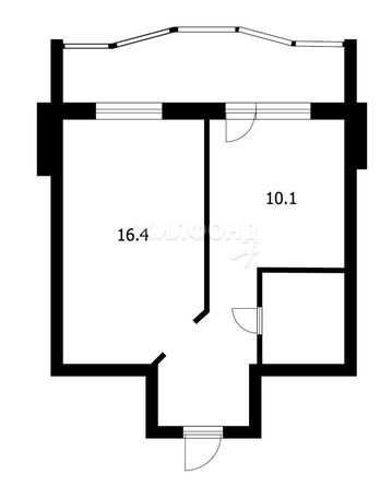 
   Продам 1-комнатную, 35.7 м², Большая Подгорная ул, 40

. Фото 8.