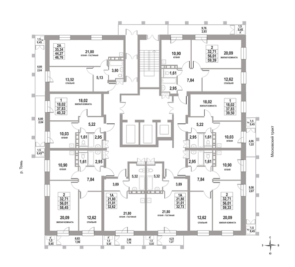 
   Продам 1-комнатную, 32.73 м², Московский, дом 3

. Фото 2.