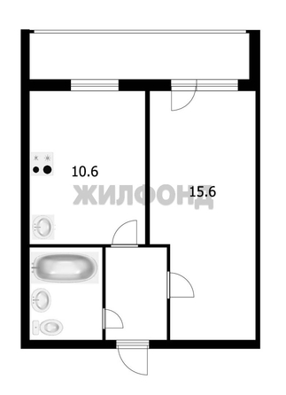 
   Продам 1-комнатную, 33.4 м², Иркутский тракт, 174/2

. Фото 1.