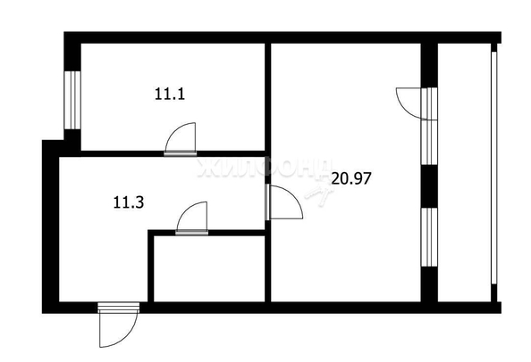 
   Продам 1-комнатную, 47 м², Ивана Черных ул, 36

. Фото 9.