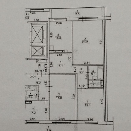 
  Продается 2-комн. квартира, 58.9 м², Мечникова ул, д. 1д
. Фото 14.