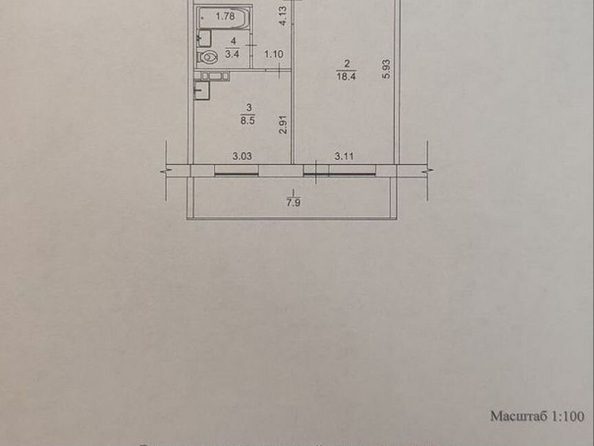 
  Продается 1-комн. квартира, 39 м², Береговая ул, д. 3
. Фото 18.