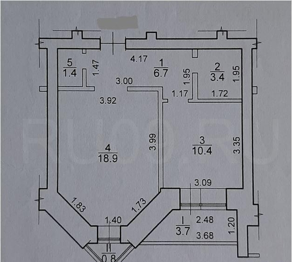 
  Продается 1-комн. квартира, 40.8 м², Лебедева ул, д. 57
. Фото 12.