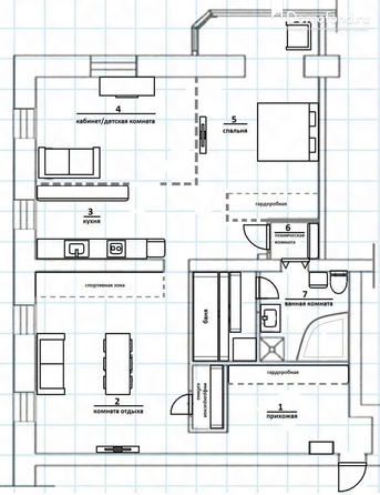
  Продается 3-комн. квартира, 122 м², Кузнецова ул, д. 20/4
. Фото 19.