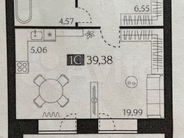 
   Продам 1-комнатную, 36.2 м², Соляной пер, 28а

. Фото 3.