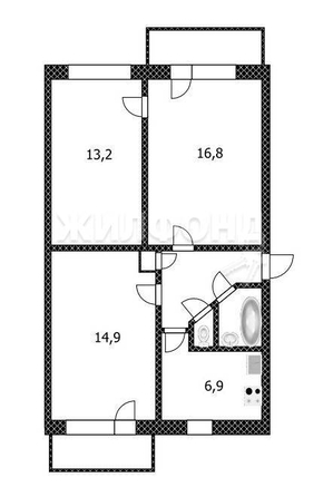 
   Продам 3-комнатную, 59.2 м², Салтыкова-Щедрина ул, 46

. Фото 2.