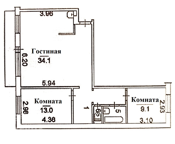 
   Продам 3-комнатную, 67.6 м², Сибирская ул, 110

. Фото 11.