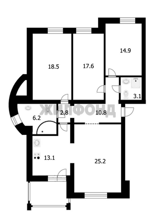 
   Продам 4-комнатную, 118 м², Кузнецова ул, 6

. Фото 16.