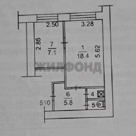 
   Продам 2-комнатную, 33.5 м², Енисейская ул, 4

. Фото 18.