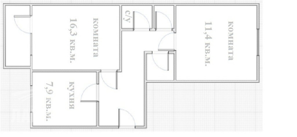 
  Продается 2-комн. квартира, 50.9 м², Полины Осипенко ул, д. 33
. Фото 3.
