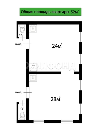 
  Продается 3-комн. квартира, 52.1 м², Карла Маркса ул, д. 15а
. Фото 12.