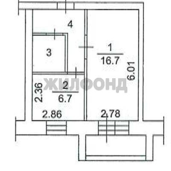 
  Продается 1-комн. квартира, 31.6 м², 5 Армии ул, д. 13
. Фото 12.