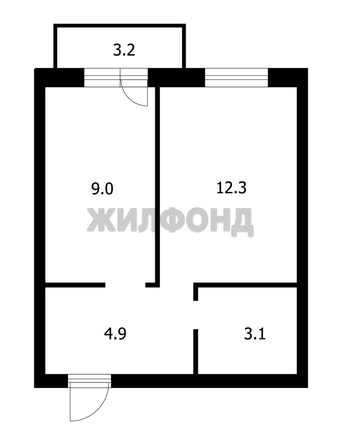 
  Продается 1-комн. квартира, 29.3 м², Московский тракт, д. 6/3
. Фото 14.