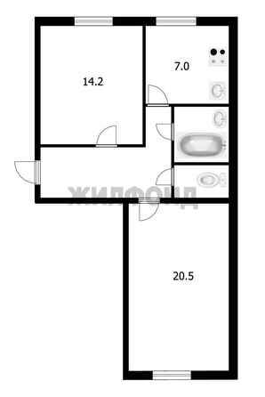 
  Продается 2-комн. квартира, 56 м², Учебная ул, д. 42
. Фото 9.