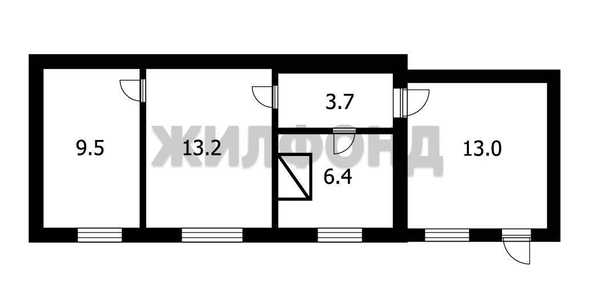 
  Продается 2-комн. квартира, 44.8 м², Молодежная ул, д. 9
. Фото 12.