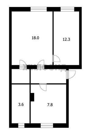 
  Продается 2-комн. квартира, 44.2 м², Коммунистическая ул, д. 2
. Фото 3.