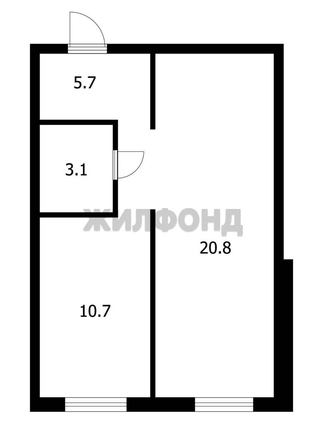 
  Продается 2-комн. квартира, 40.3 м², ЖК Матросова, дом 3
. Фото 17.