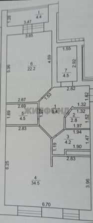 
  Продается 2-комн. квартира, 82.1 м², Киевская ул, д. 147
. Фото 18.