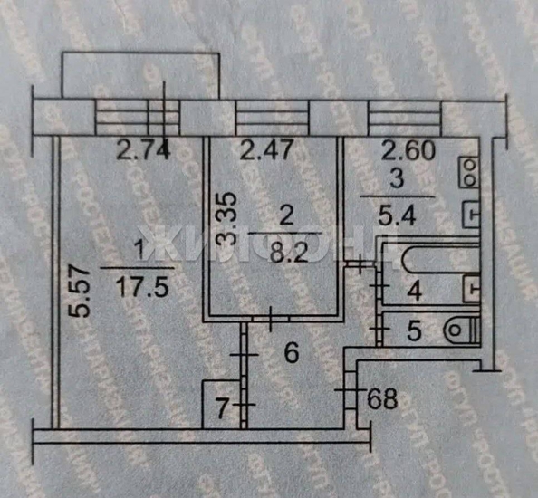 
  Продается 2-комн. квартира, 37.9 м², Иркутский тракт, д. 104
. Фото 7.