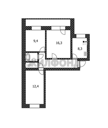 
  Продается 3-комн. квартира, 60.8 м², Красноармейская ул, д. 122
. Фото 10.